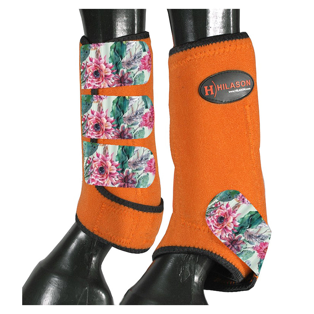 HILASON L M S Horse Front Leg Sport Boots| Printed Sport Boots| Horse Boots