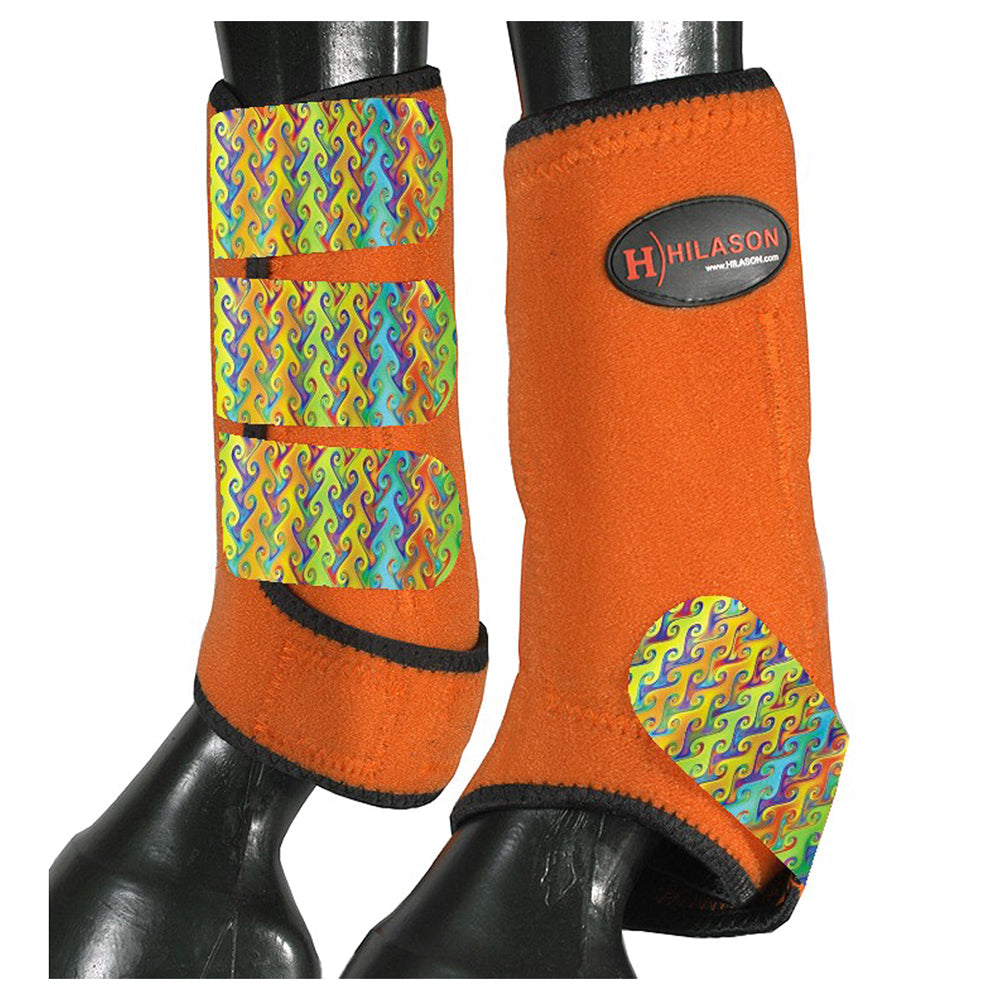 HILASON L M S Horse Front Leg Sport Boots| Printed Sport Boots| Horse Boots