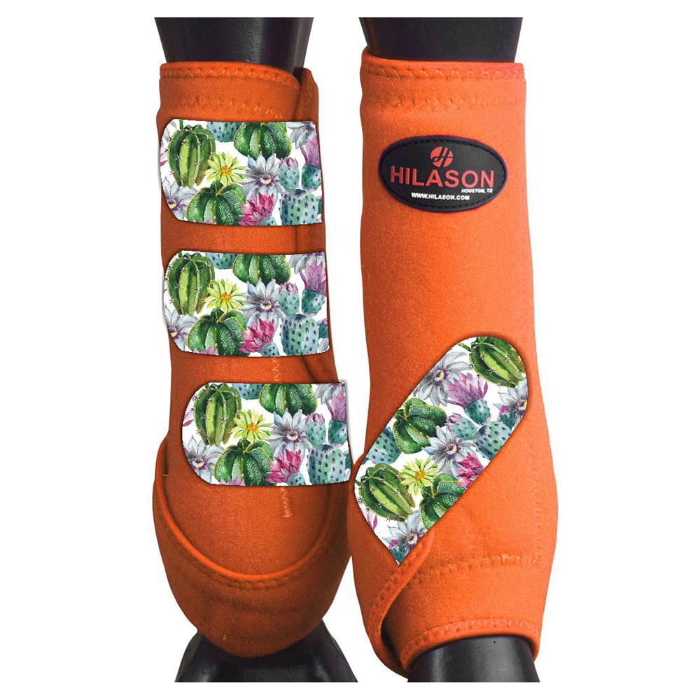 HILASON L M S Horse Front Leg Sport Boots| Printed Sport Boots| Horse Boots