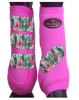 Front Leg Horse Sport Boots With Jumping Print Durable Neoprene Comfort Performance