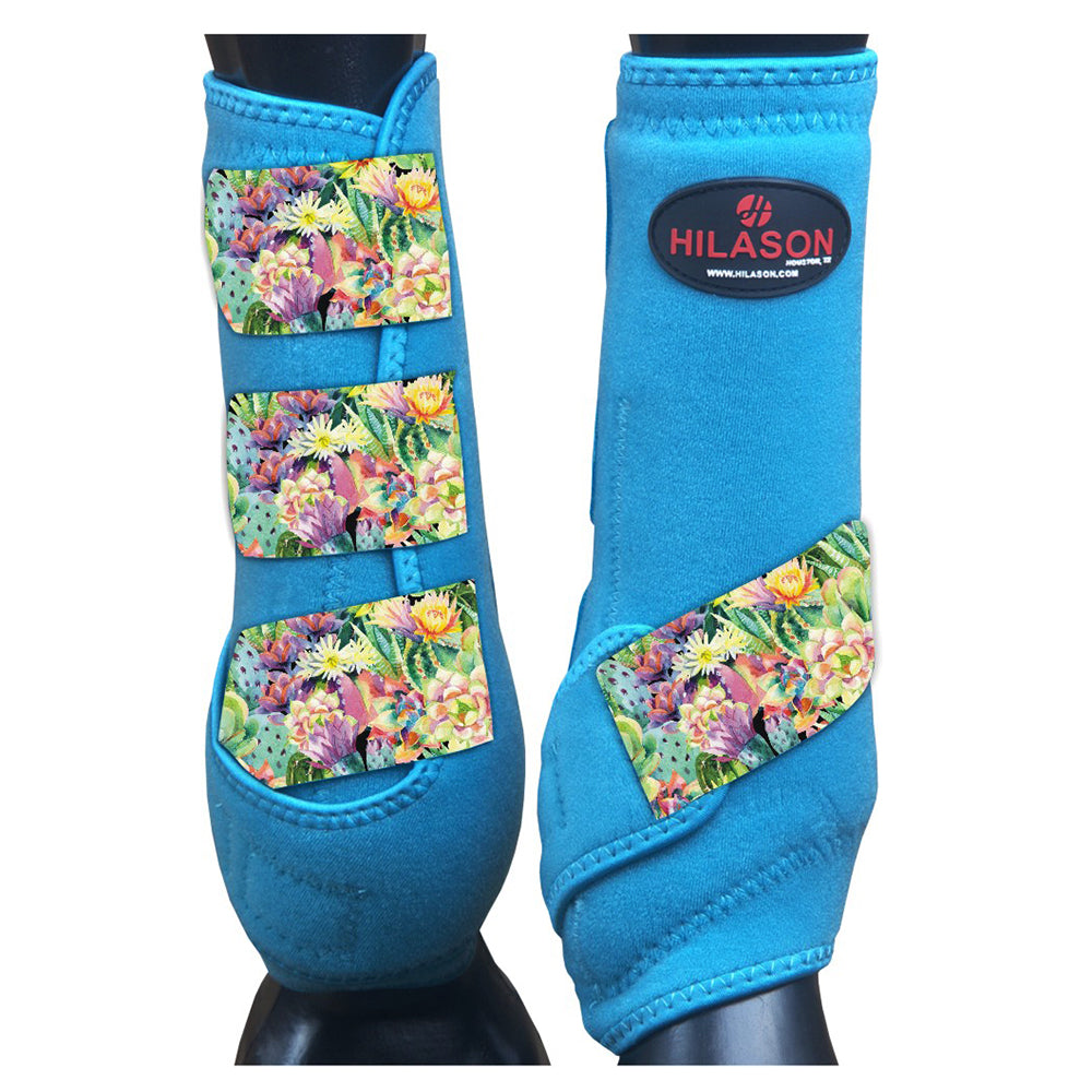 HILASON L M S Horse Front Leg Sport Boots| Printed Sport Boots| Horse Boots