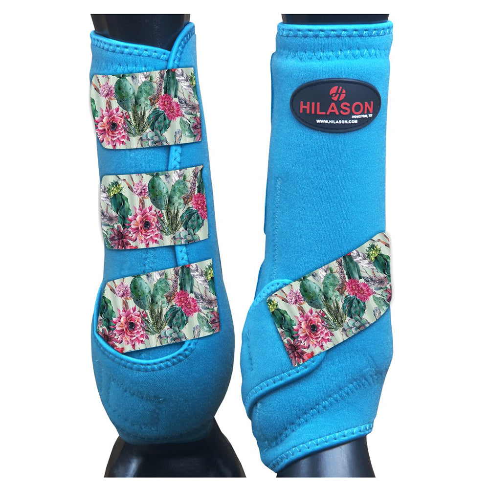 HILASON L M S Horse Front Leg Sport Boots| Printed Sport Boots| Horse Boots