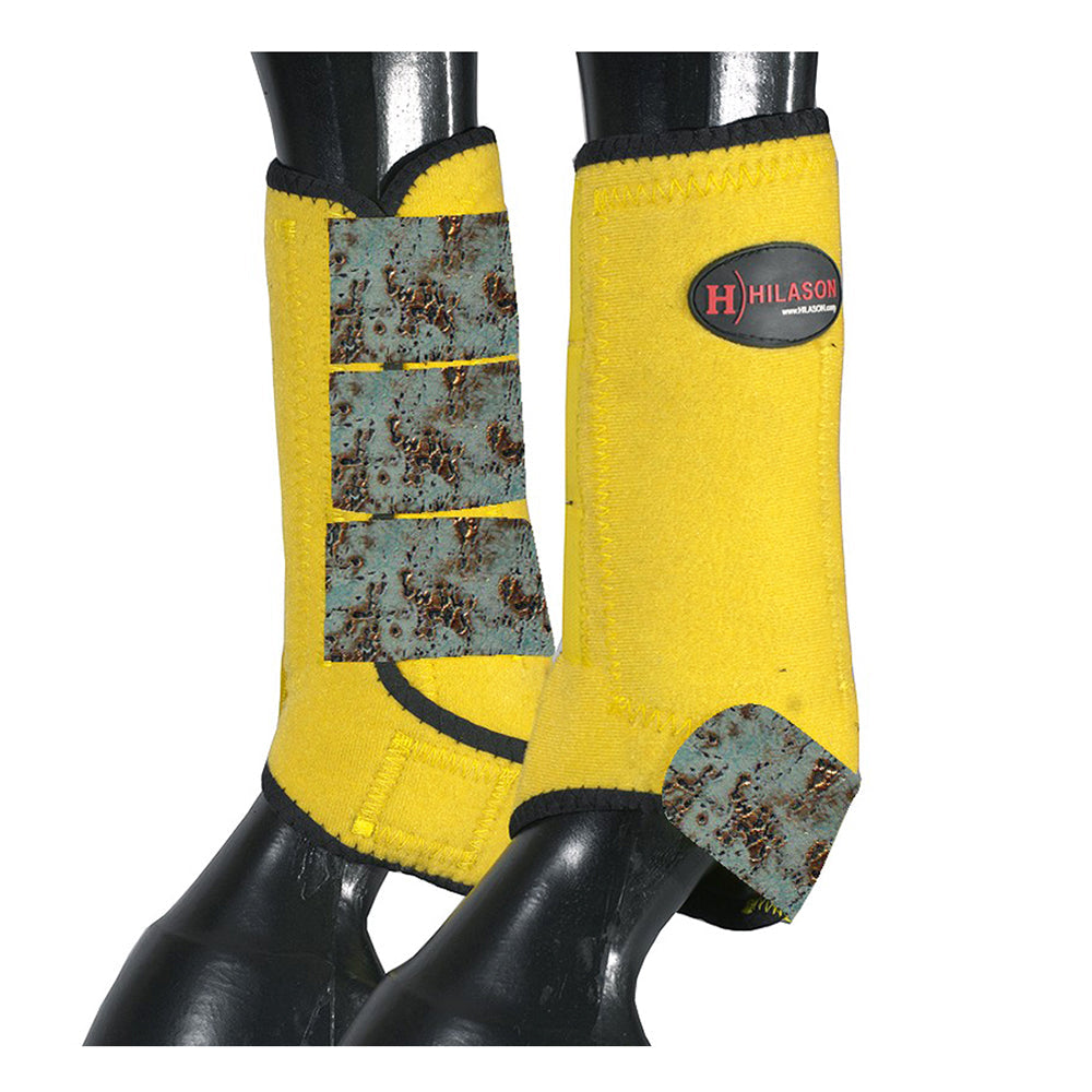 HILASON L M S Horse Rear Hind Leg Sport Boots Printed Hind Rear Leg Boots