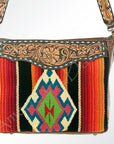 American Darling ADBGA180 Tote Hand Tooled Saddle Blanket Genuine Leather Women Bag Western Handbag Purse