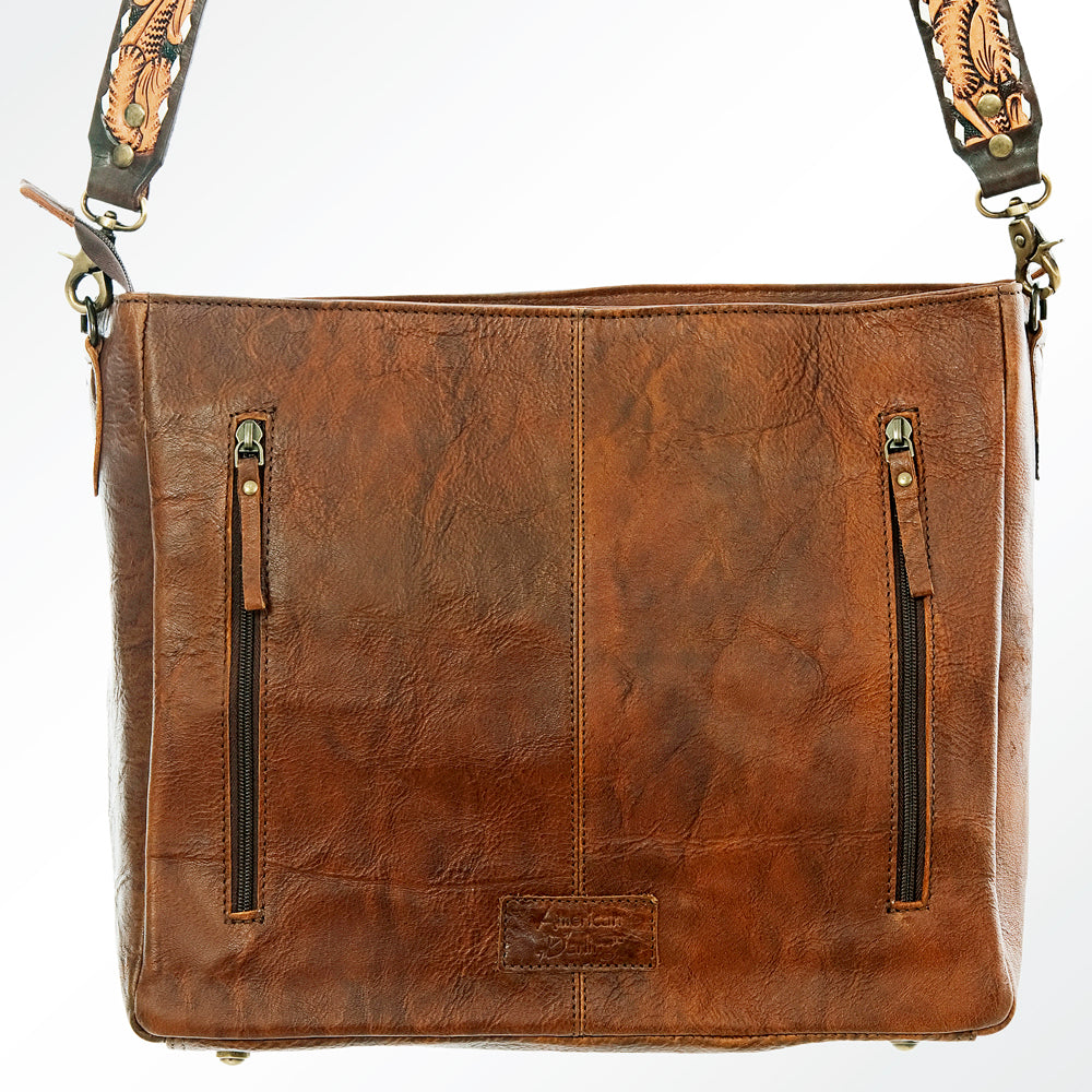 American Darling ADBGA180 Tote Hand Tooled Saddle Blanket Genuine Leather Women Bag Western Handbag Purse