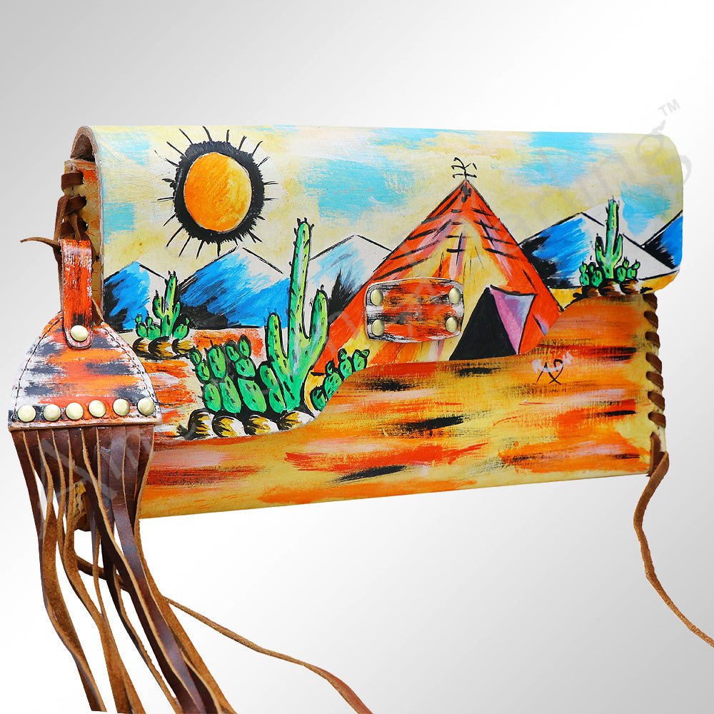American Darling Envelope Genuine Leather Women Bag Western Handbag Purse