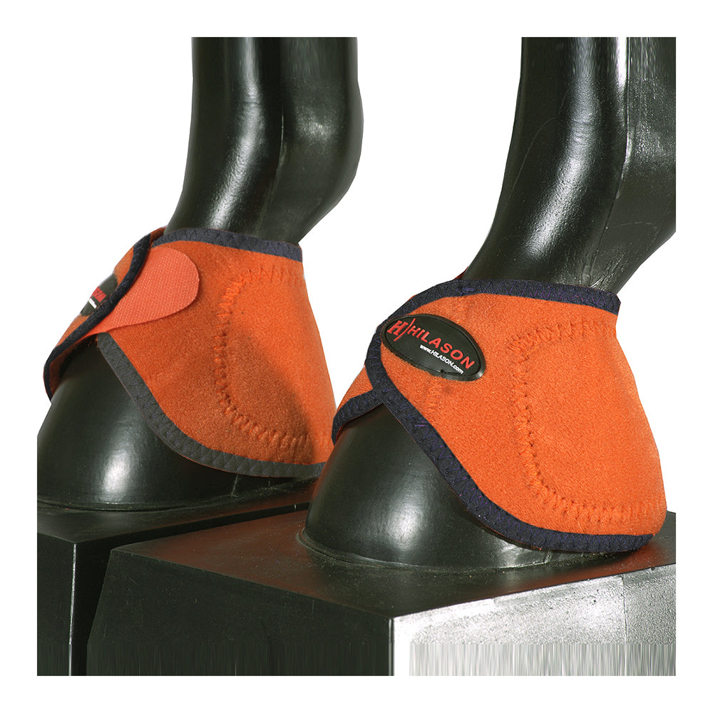 HILASON Ballistic Overreach Bell Boots for Horses Protective, Shock Absorbing, Durable &amp; Comfortable Quick Wrap Hook Loop