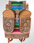 American Darling Hand Tooled Saddle Blanket Genuine Leather Women Bag Western Handbag Purse