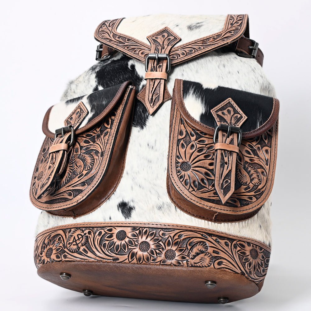 American Darling Hand Tooled Saddle Blanket Genuine Leather Women Bag Western Handbag Purse
