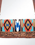 American Darling ADBG486A Wallet Hand Tooled Genuine Leather Women Bag Western Handbag Purse
