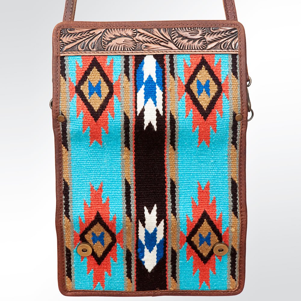 American Darling ADBG486A Wallet Hand Tooled Genuine Leather Women Bag Western Handbag Purse