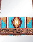 American Darling ADBG486A Wallet Hand Tooled Genuine Leather Women Bag Western Handbag Purse