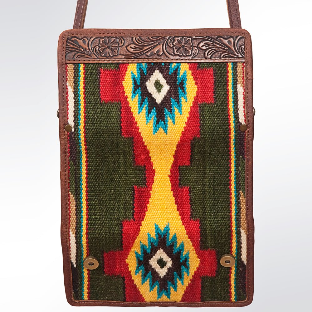 American Darling ADBG486A Wallet Hand Tooled Genuine Leather Women Bag Western Handbag Purse