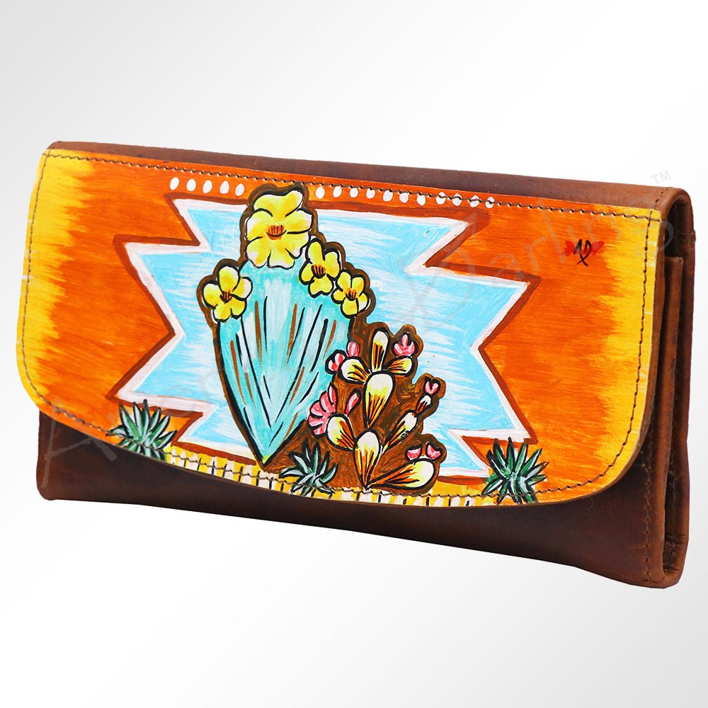 American Darling Wallet Genuine Leather Women Bag Western Handbag Purse