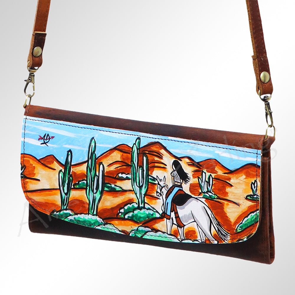 American Darling Wallet Genuine Leather Women Bag Western Handbag Purse
