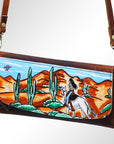 American Darling Wallet Hair on Full Grain Genuine Leather Western Women Bag | Handbag Purse Travel Clutch