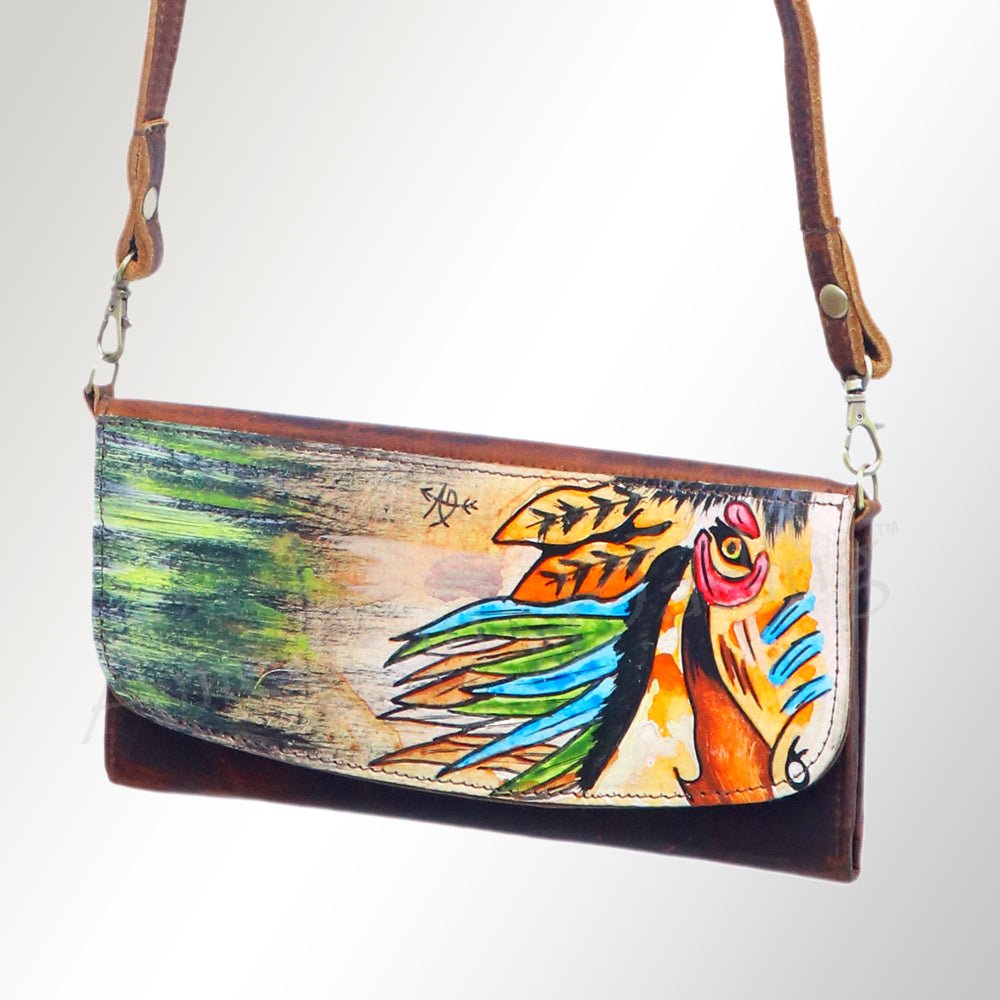 American Darling Wallet Genuine Leather Women Bag Western Handbag Purse