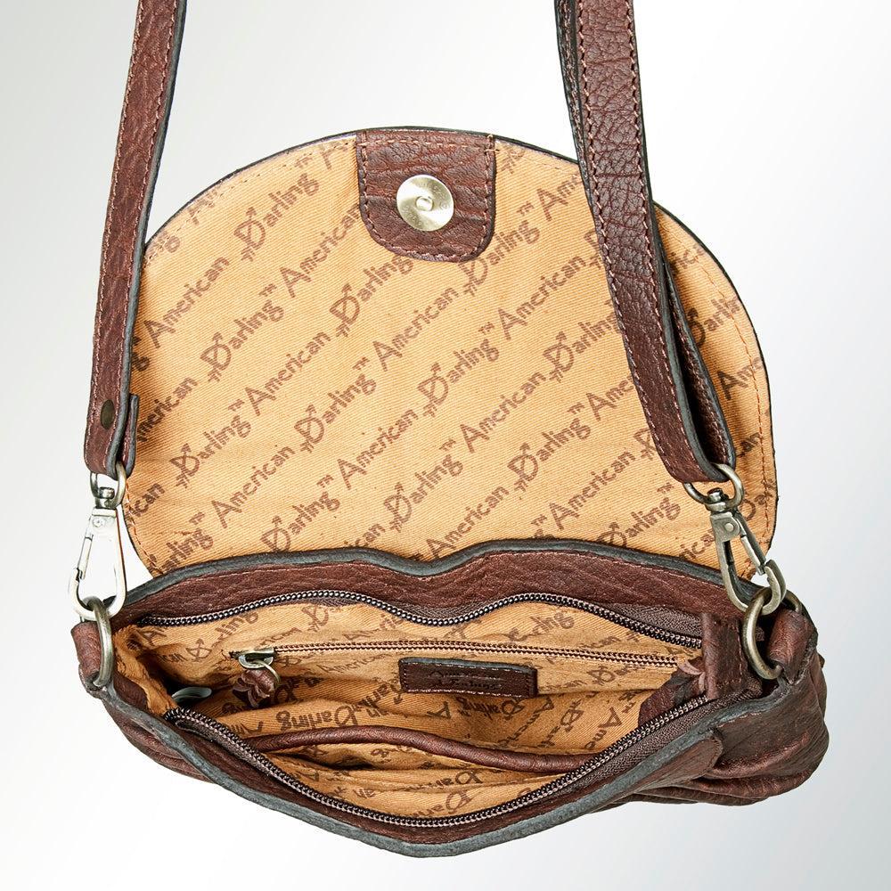 American Darling ADBGZ386 Crossbody Hand Tooled Genuine Leather Women Bag Western Handbag Purse