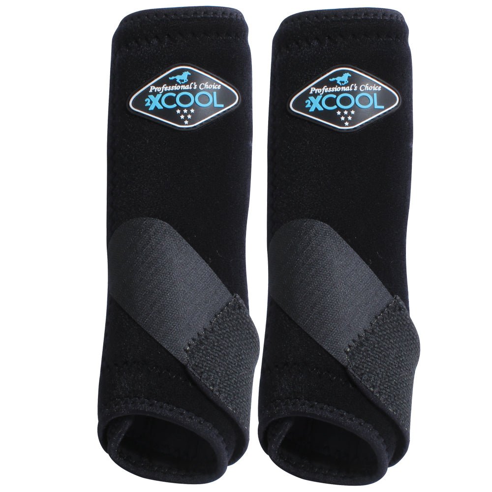 Med Professionals Choice Sports Medicine 2XCOOL Horse Front Boots Black
