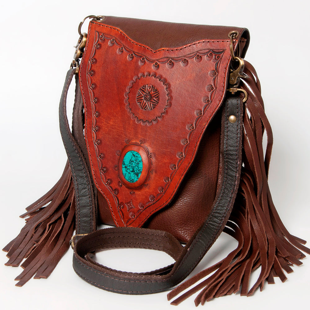 American Darling ADBGH132A Messenger Genuine Leather Women Bag Western Handbag Purse