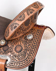 16 In Flex Tree Western Horse Saddle American Leather Barrel Trail By Hilason