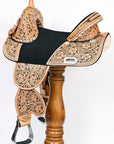 Premium Treeless Western Trail Saddle For Professional Barrel Racing Enthusiasts
