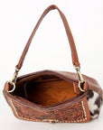 American Darling Hobo Hand Tooled Hair On Genuine Leather Women Bag Western Handbag Purse
