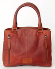 American Darling Tote Hand Tooled Hair On Genuine Leather Women Bag Western Handbag Purse