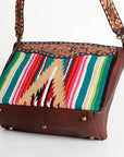 American Darling ADBGA182 Large Crossbody Hand Tooled Saddle Blanket Genuine Leather Women Bag Western Handbag Purse