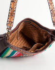 American Darling ADBGA182 Large Crossbody Hand Tooled Saddle Blanket Genuine Leather Women Bag Western Handbag Purse