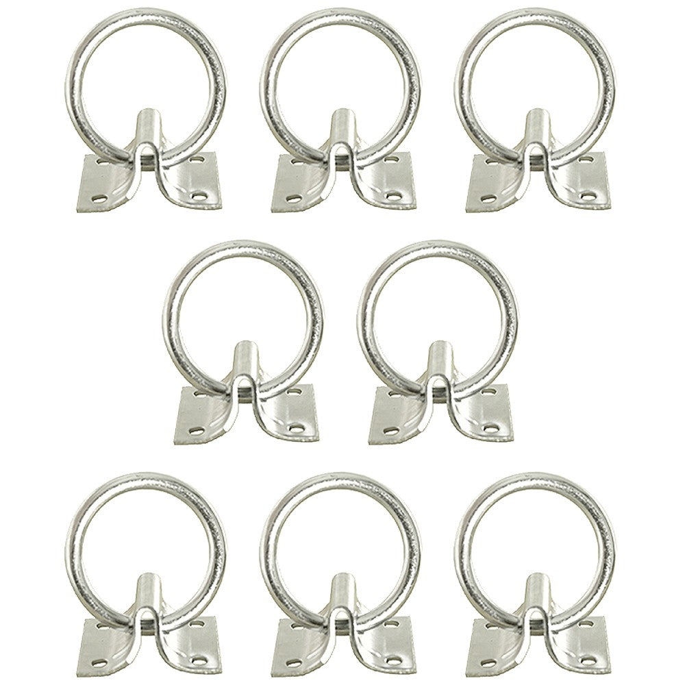 Set of 16 Hilason 2 in Cross Tie Ring  w/ 2mm sheet Zinc Plated