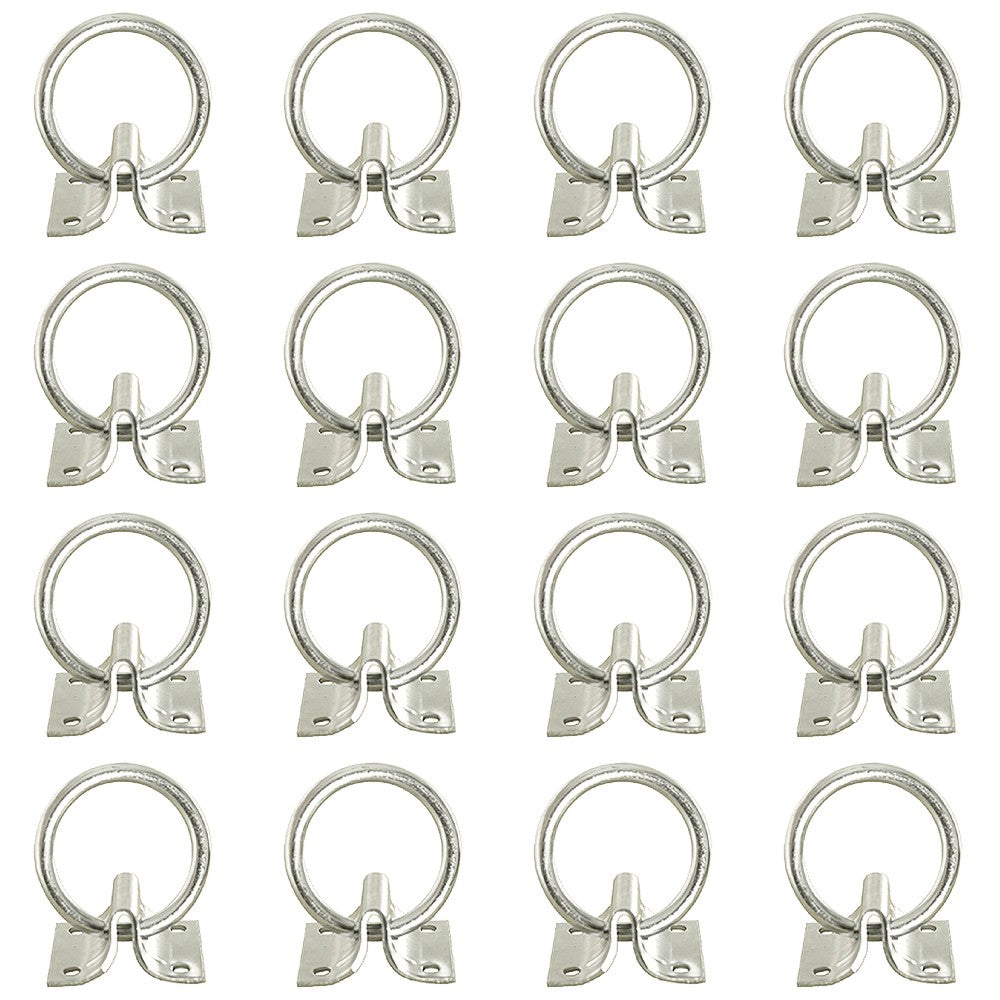 HILASON 2" Cross Tie Ring 2mm Sheet Zinc Plated Block Tie Ring for Horses