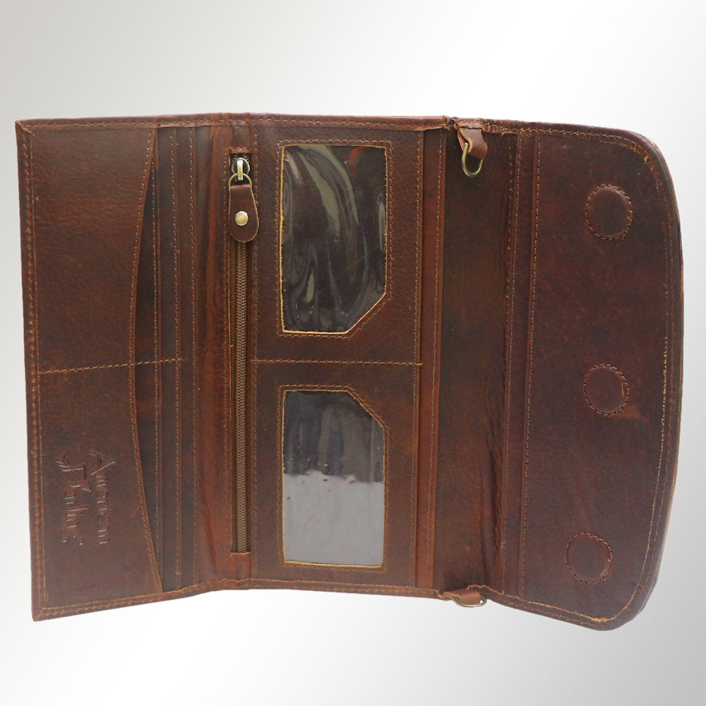 Hand Tooled Hand Painted Genuine Leather women bag western handbag purse