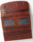 Hand Tooled Hand Painted Genuine Leather women bag western handbag purse