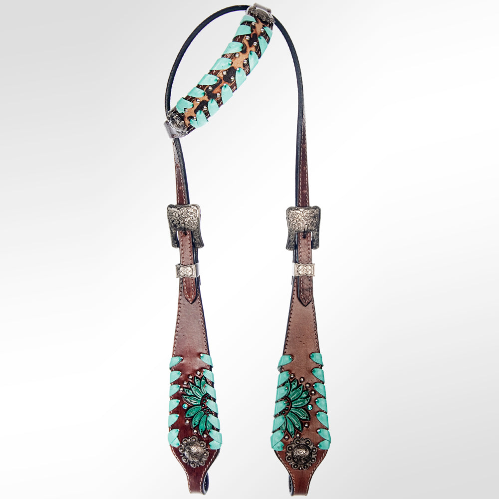 AMERICAN DARLING Western Horse Headstall Breast Collar Set American Leather