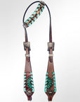 AMERICAN DARLING Western Horse Headstall Breast Collar Set American Leather