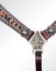 American Darling Western Horse Floral Headstall Tack Set Genuine Leather
