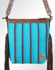 American Darling GIBGX223 Signature Crossbody Hand Tooled Saddle Blanket Genuine Leather Women Bag Western Handbag Purse