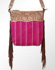 American Darling GIBGX216 Large Crossbody Hand Tooled Saddle Blanket Genuine Leather Women Bag Western Handbag Purse