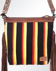 American Darling GIBGX221 Signature Crossbody Hand Tooled Saddle Blanket Genuine Leather Women Bag Western Handbag Purse