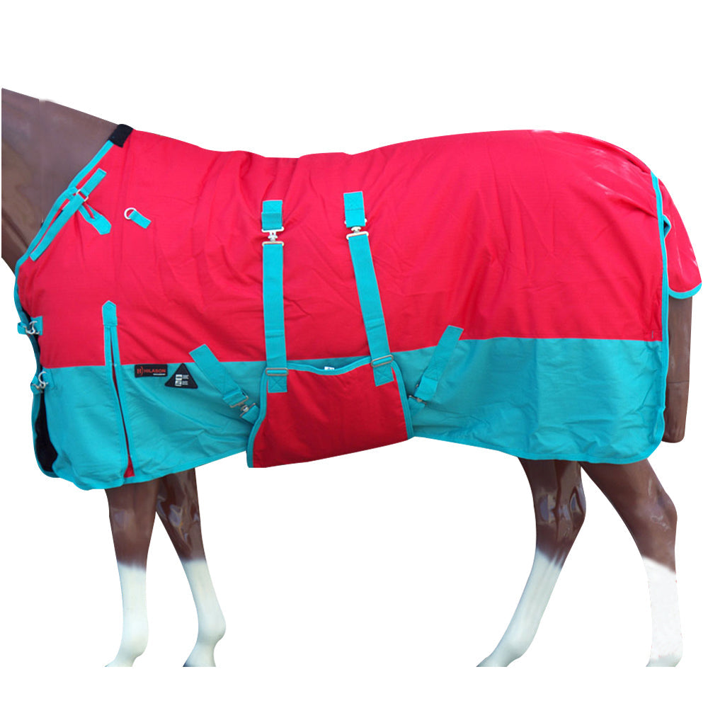 HILASON 1200D Winter Waterproof Poly Horse Turnout Blanket Belly Wrap | Turnout Blankets for Horses