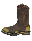 Buffalo & Bull Men's Work Boots in Brown/Yellow