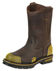 Buffalo & Bull Men's Work Boots in Brown/Yellow