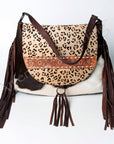 American Darling Messenger Hand Tooled Hair On Genuine Leather Women Bag Western Handbag Purse