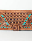 American Darling Wallet Hand Tooled Genuine Leather Women Bag Western Handbag Purse
