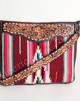 American Darling ADBGA184 Large Crossbody Hand Tooled Saddle Blanket Genuine Leather Women Bag Western Handbag Purse