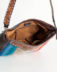 American Darling ADBGA185 Large Crossbody Hand Tooled Saddle Blanket Genuine Leather Women Bag Western Handbag Purse