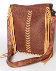 American Darling Messenger Saddle Blanket Genuine Leather Women Bag Western Handbag Purse
