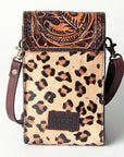 American Darling CELL PHONE HOLDER Hand Tooled Hair-on Genuine Leather women bag western handbag purse