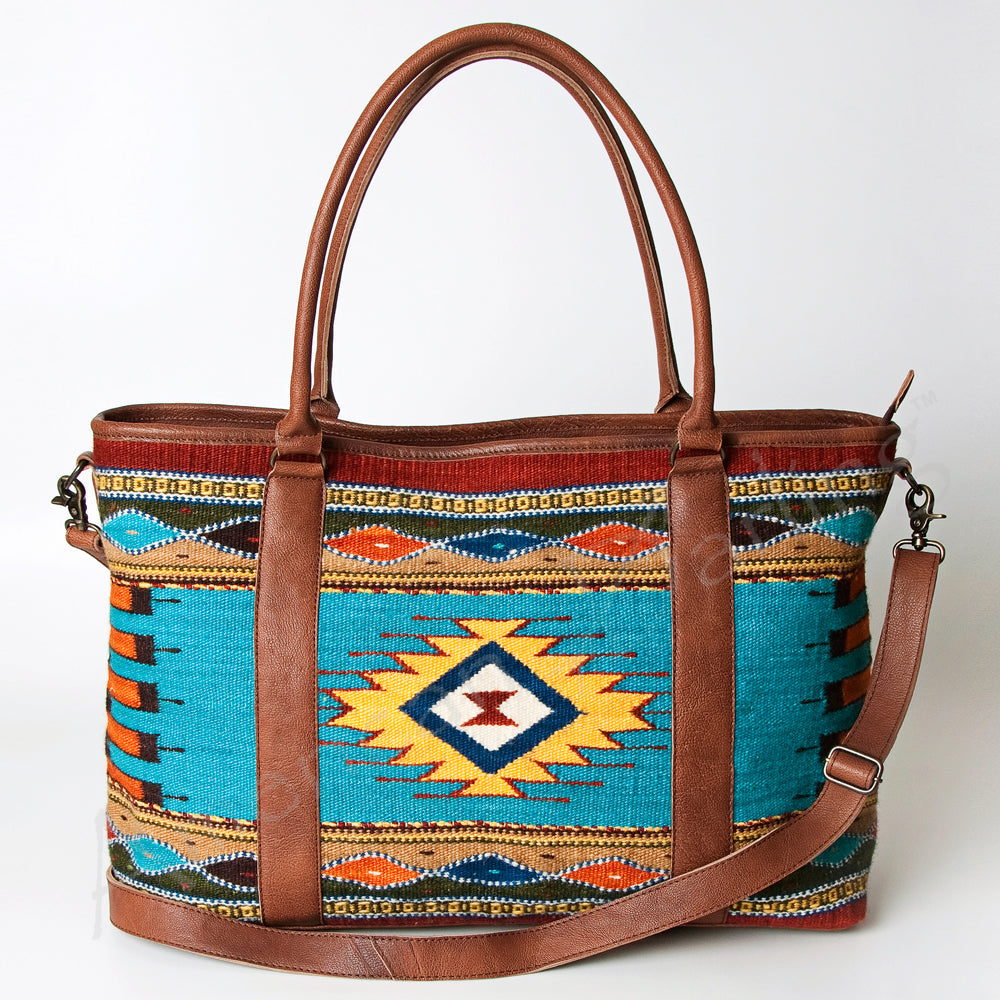 American Darling ADBG715 Tote Saddle Blanket Genuine Leather Women Bag Western Handbag Purse
